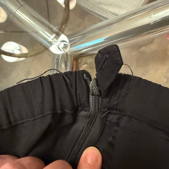 Eileen Fisher Wide Leg Pants Black Small Side Zip Minimalist Lagenlook Ankle - Picture 8 of 8